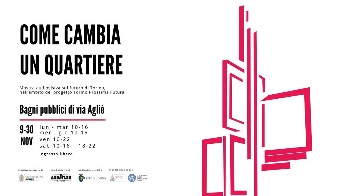 Inaugurazione Mostra "Come cambia un quartiere" - nell'ambito del progetto Torino Prossima Futura