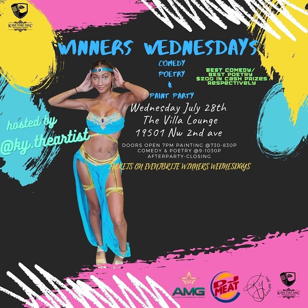WINNERS WEDNESDAYS COMEDY, POETRY & PAINT PARTY