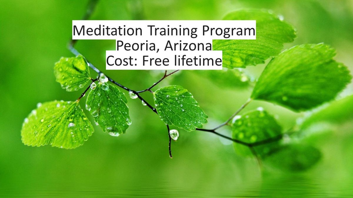 Free 1-Day Meditation Training Program (Phoenix-Peoria)