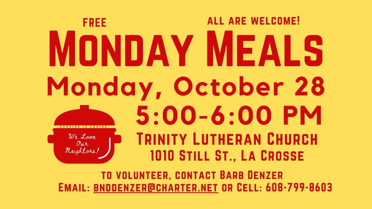 FREE Monday Meals