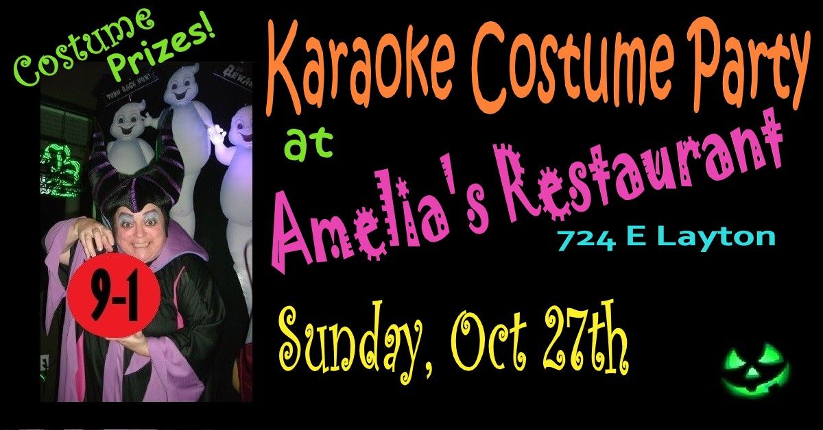 KARAOKE COSTUME PARTY at AMELIA'S