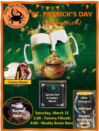 St. Patrick's Day Celebration @ NNK Brew!!