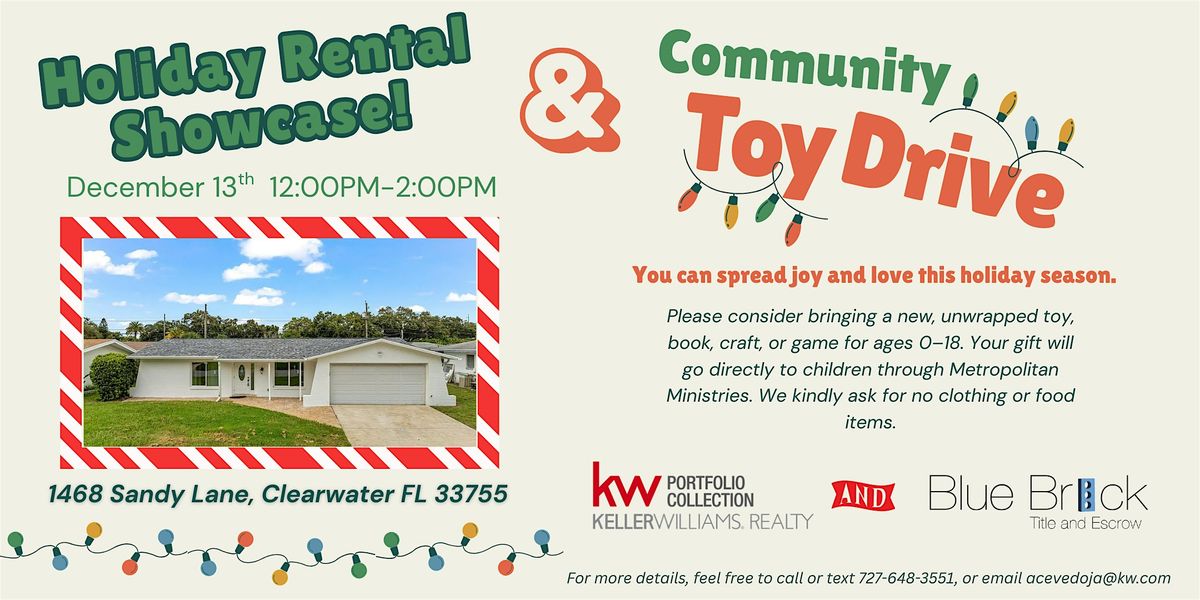 Community Toy Drive & Rental Showcase