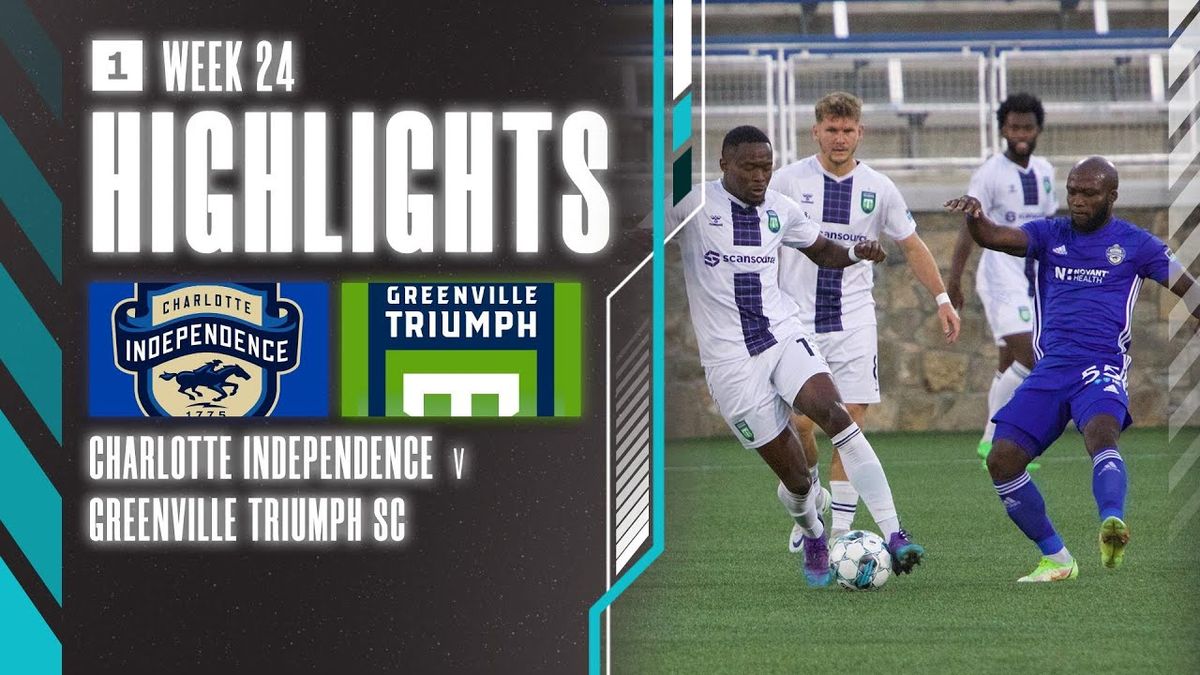 Charlotte Independence SC at Greenville Triumph SC