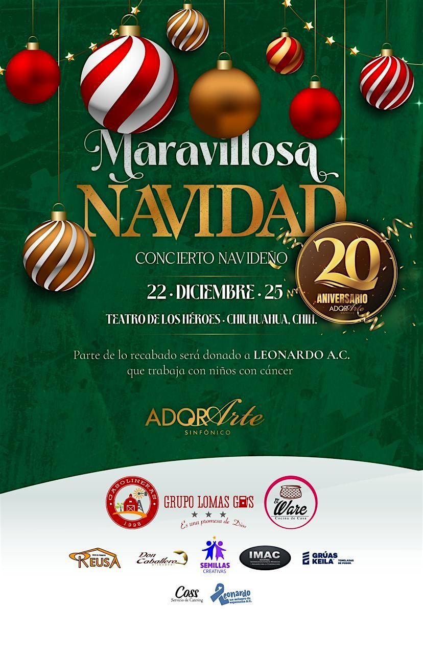 Maravillosa Navidad Celebrando 20 a\u00f1os de Conciertos Navide\u00f1os