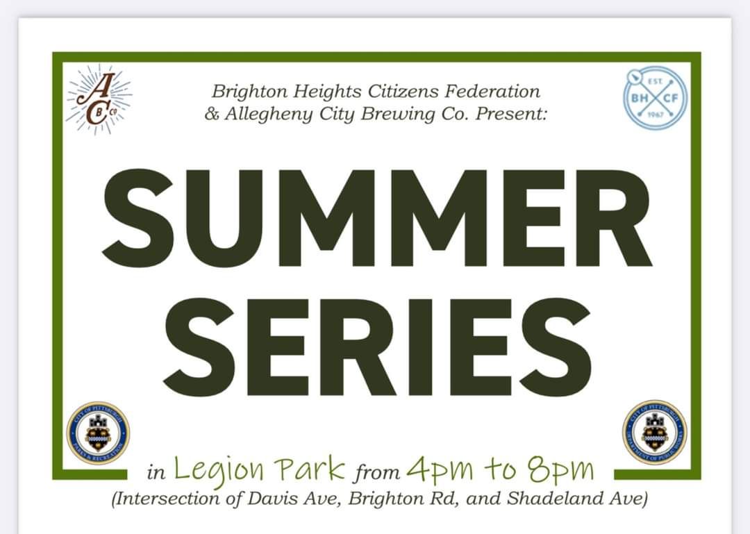 Brighton Heights Summer Series w music by Clinton Clegg 