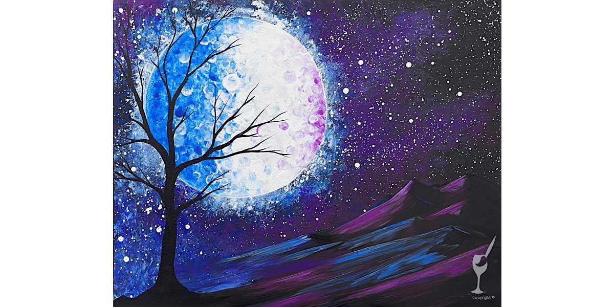 Moonlight on Mountains - Paint and Sip in New Braunfels | Classpop!\u2122