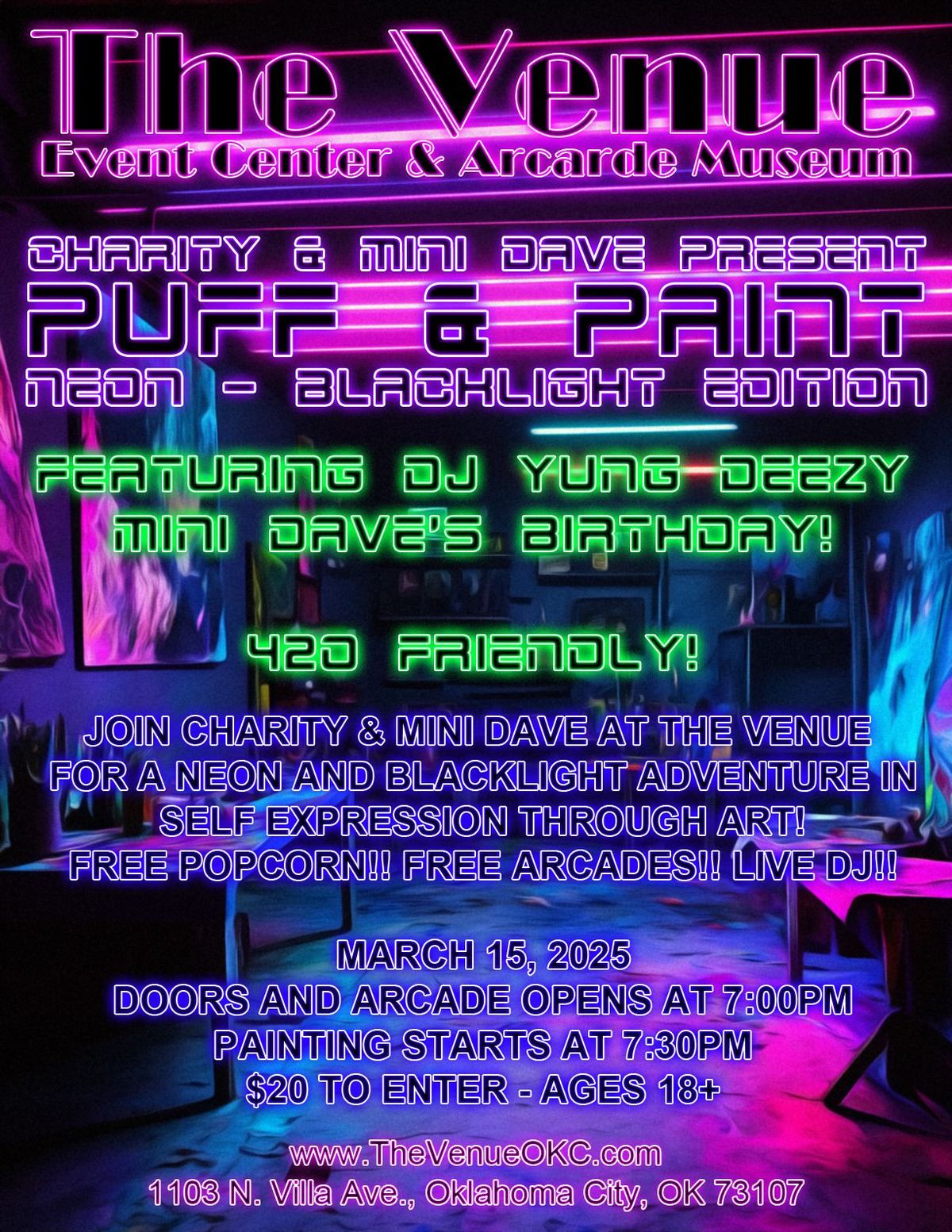 puff and Paint black light and neon paint 