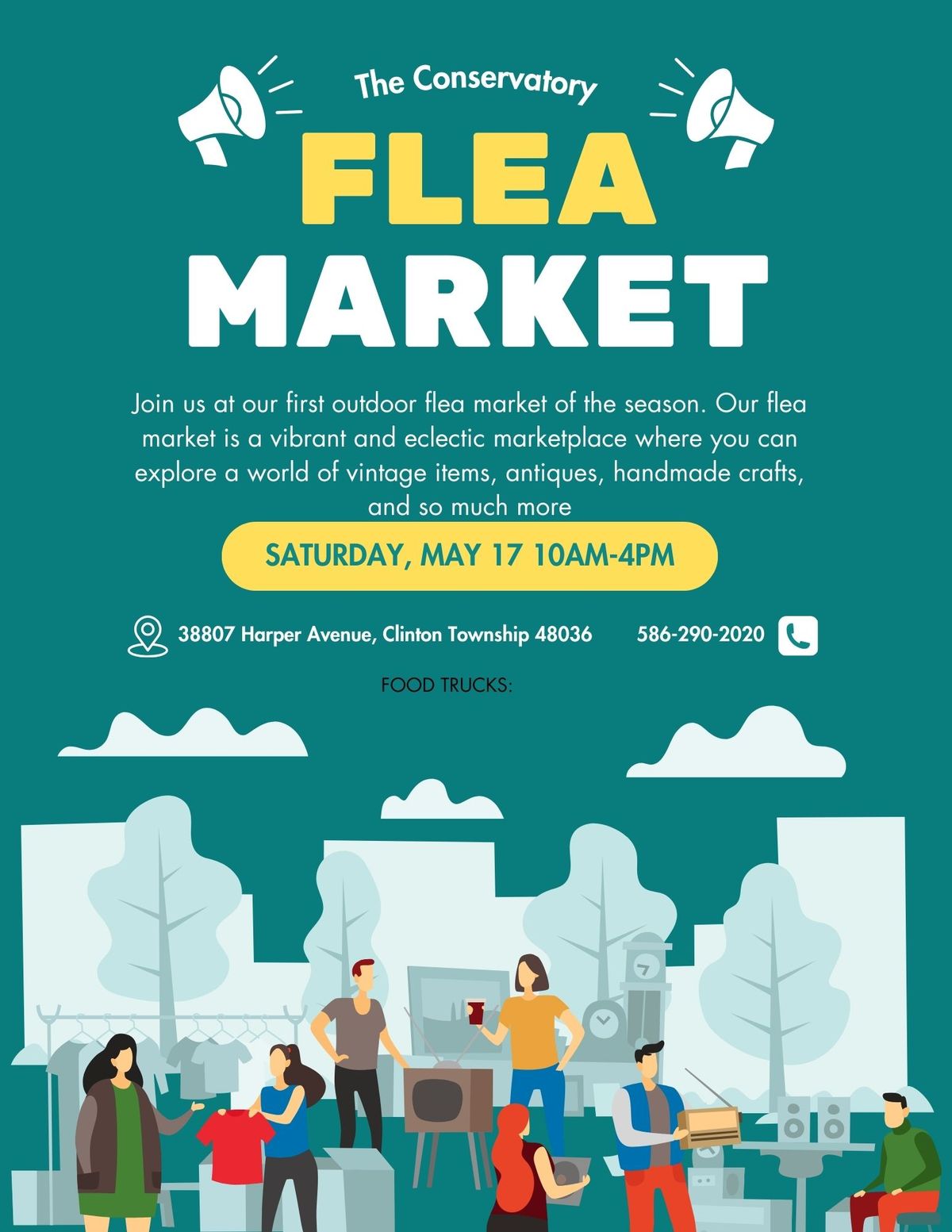 Our first outdoor flea market of the season!!!