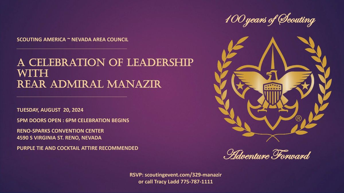 A Celebration of Leadership Centennial Dinner with Rear Admiral Manazir
