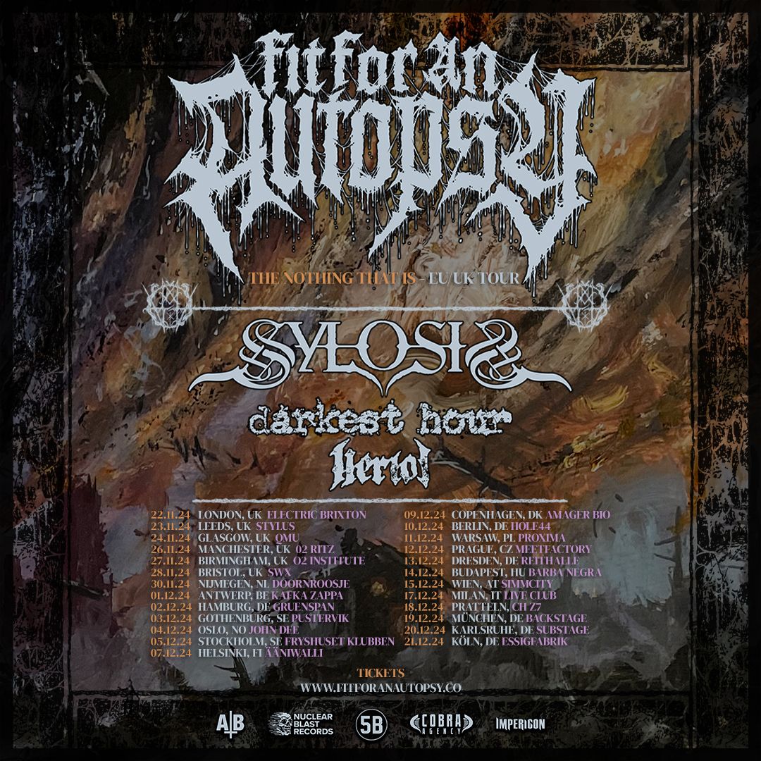 FIT FOR AN AUTOPSY | SYLOSIS | DARKEST HOUR | HERIOT - DRESDEN - REITHALLE STR. E