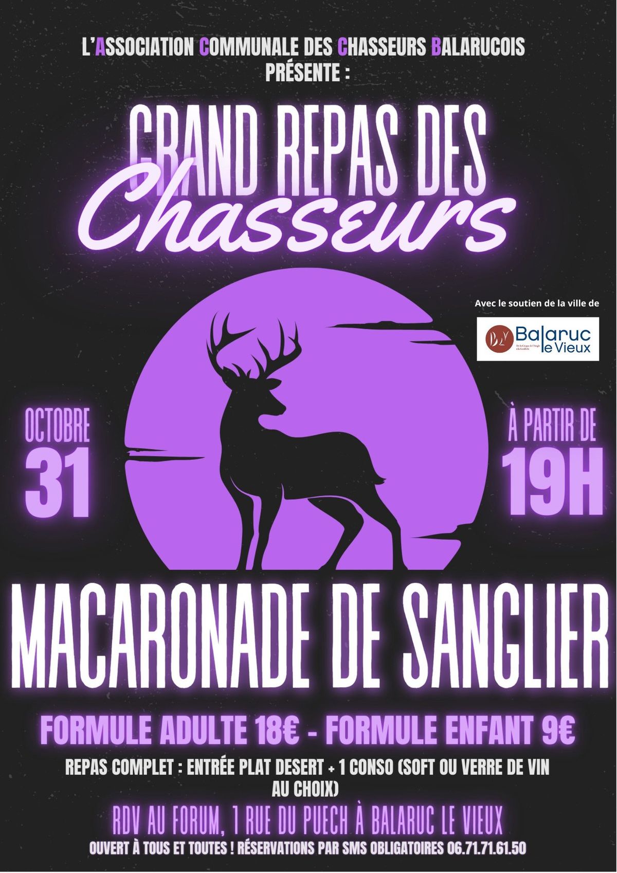 Grand repas des chasseurs