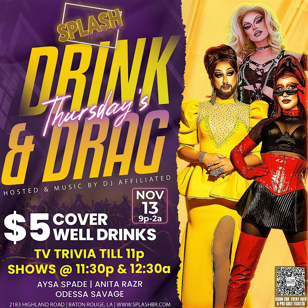 Thursday Drink & Drag