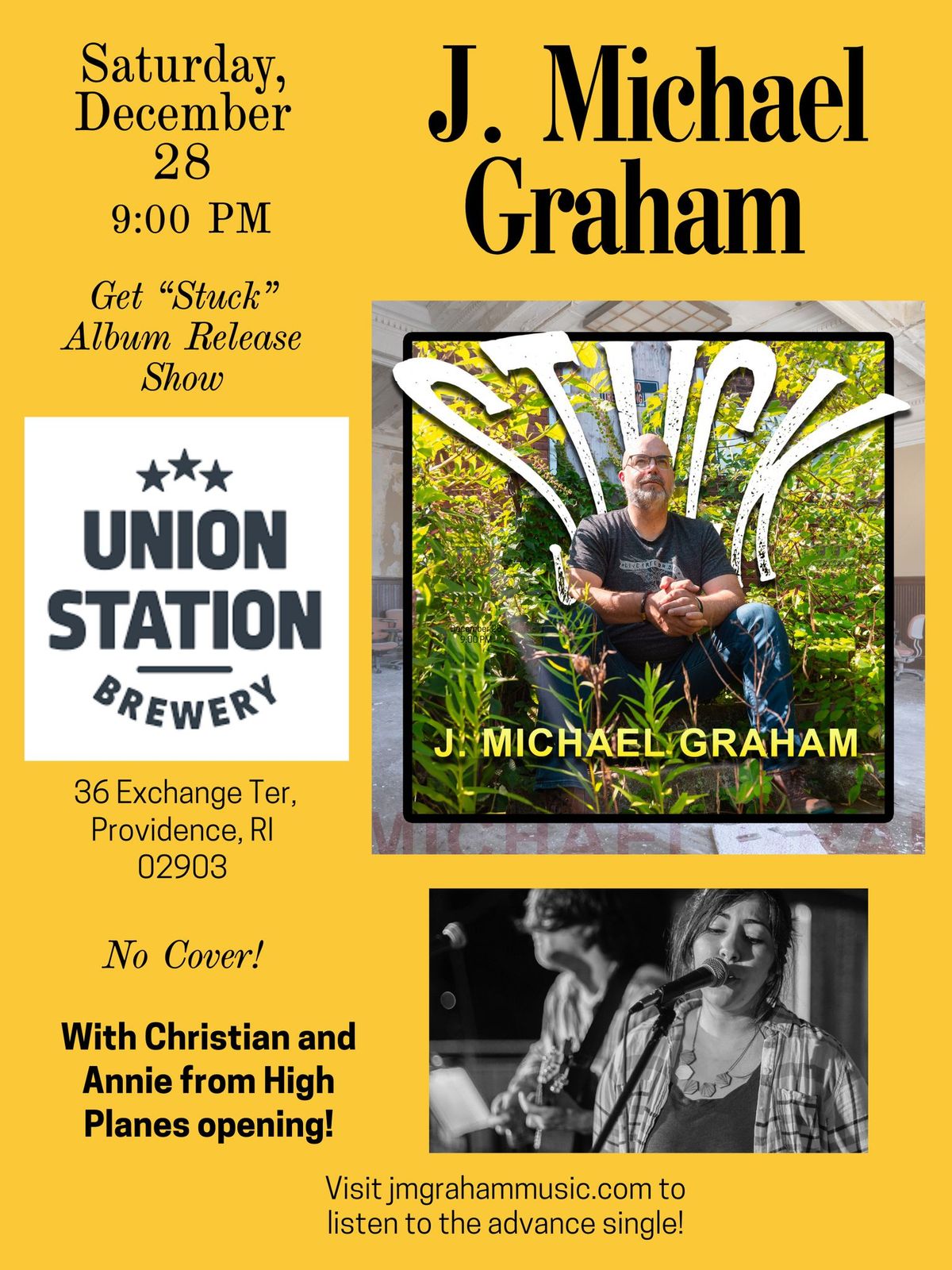 J. Michael Graham's, Get "Stuck" Album Release Show w\/Christian and Annie from High Planes opening!