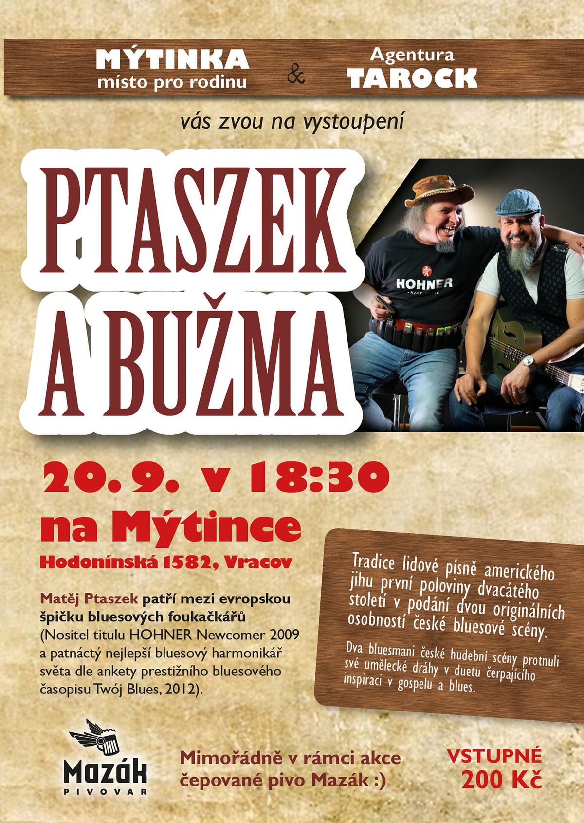 Koncert Ptaszek & Bu\u017ema na M\u00fdtince