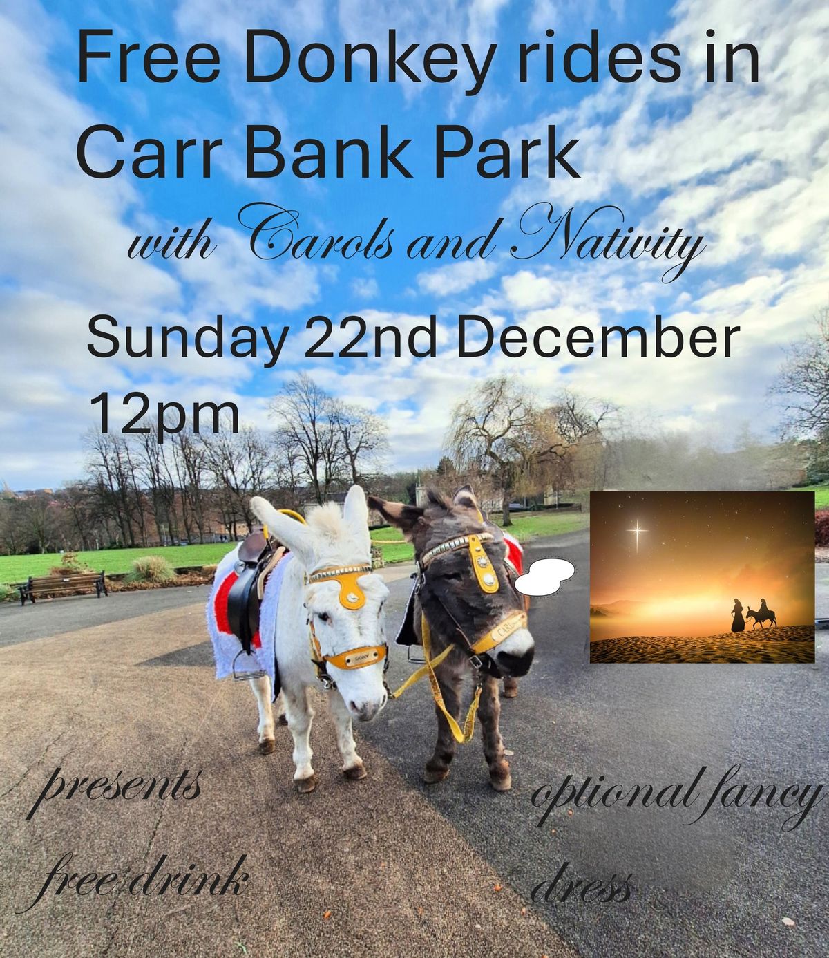 Annual Nativity, Panto Style, and Free Donkey Rides 