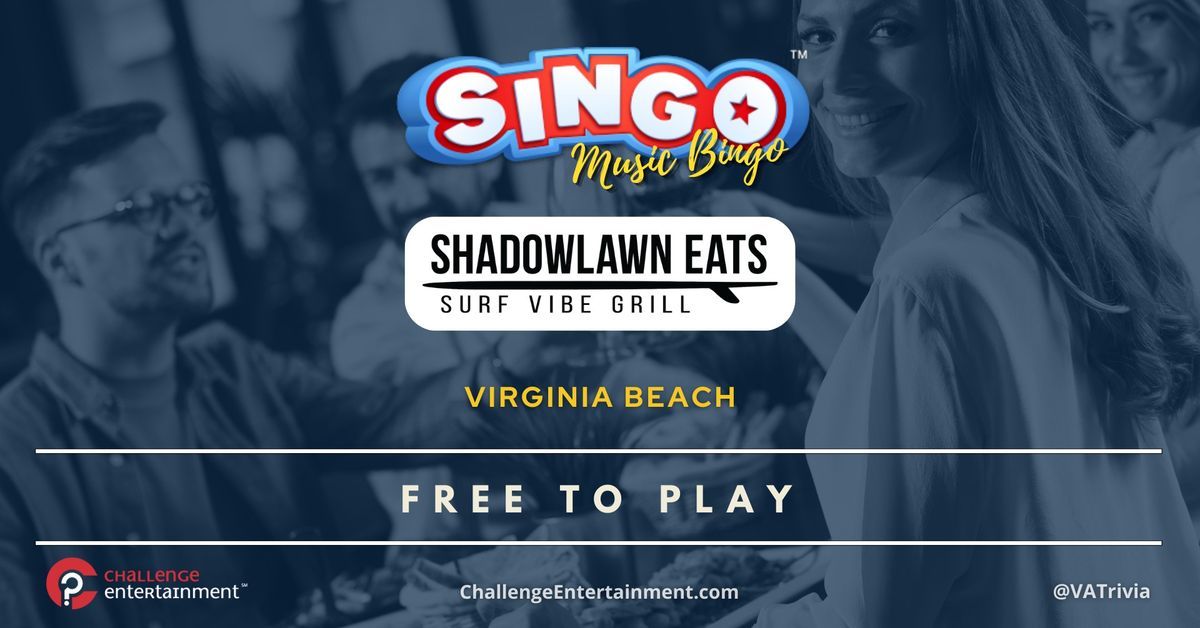 SINGO Music Bingo Nights at Shadowlawn Eats