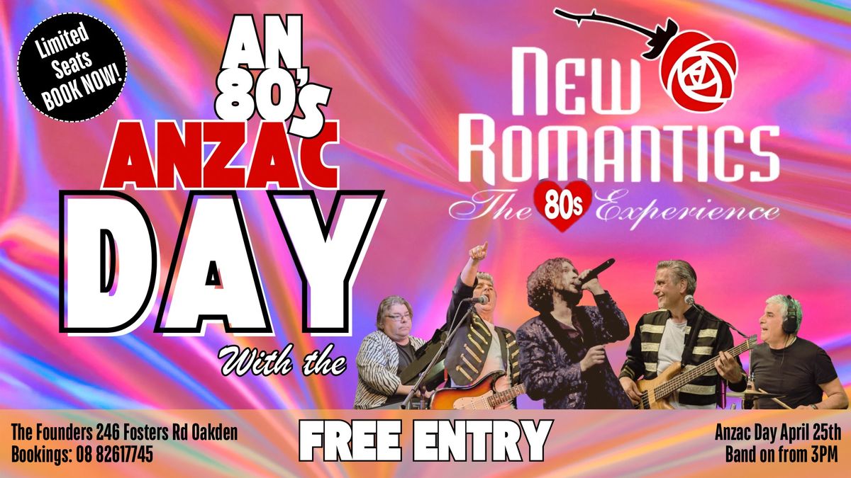 \ud83c\udfb8 An 80s ANZAC Day with The New Romantics! \ud83c\udfb6