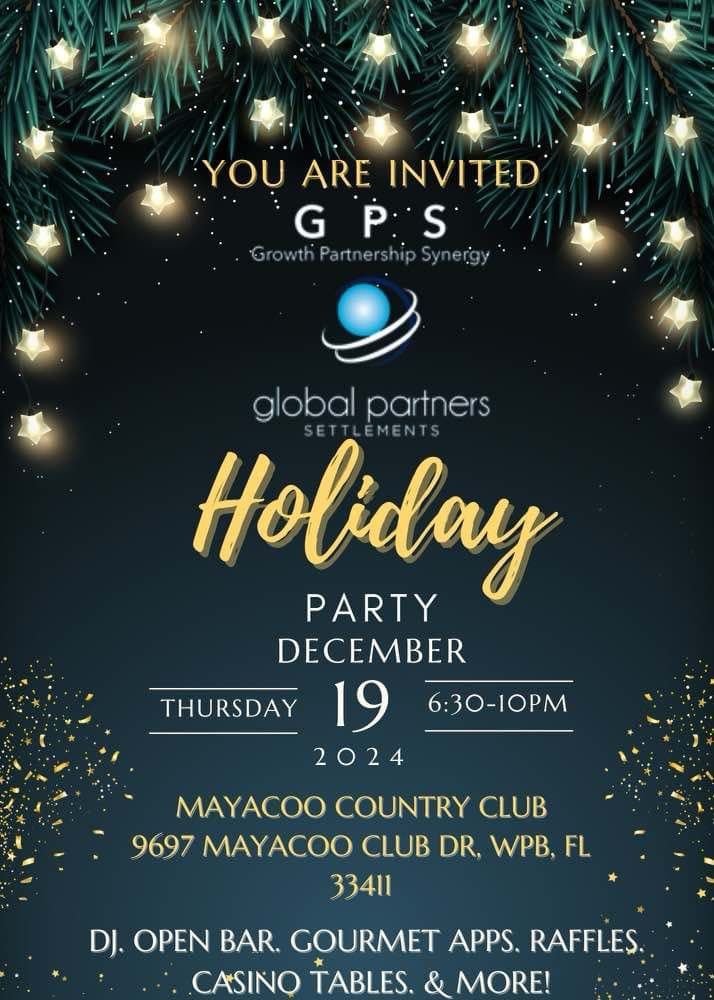 Holiday party at Breakers West for GPS Closings