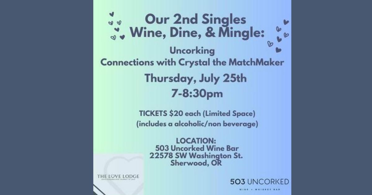 Singles Wine, Dine & Mingle