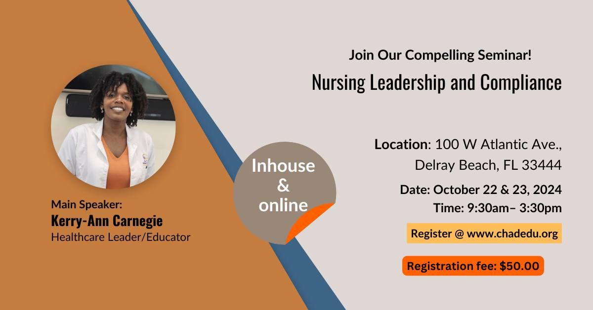 Healthcare Leadership and Compliance Seminar