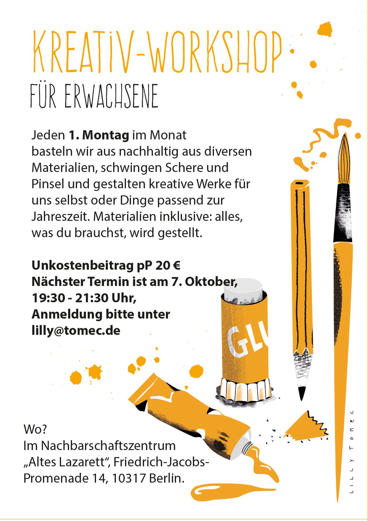 Kreativ-Workshop f\u00fcr Erwachsene