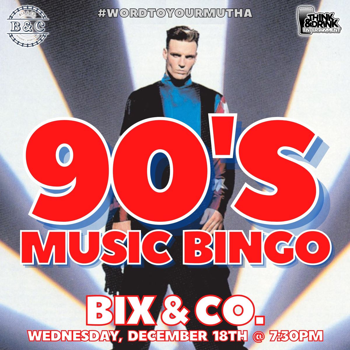 90's Music Bingo @ Bix & Co. (West Des Moines, IA) \/ Wednesday, December 18th @ 7:30pm