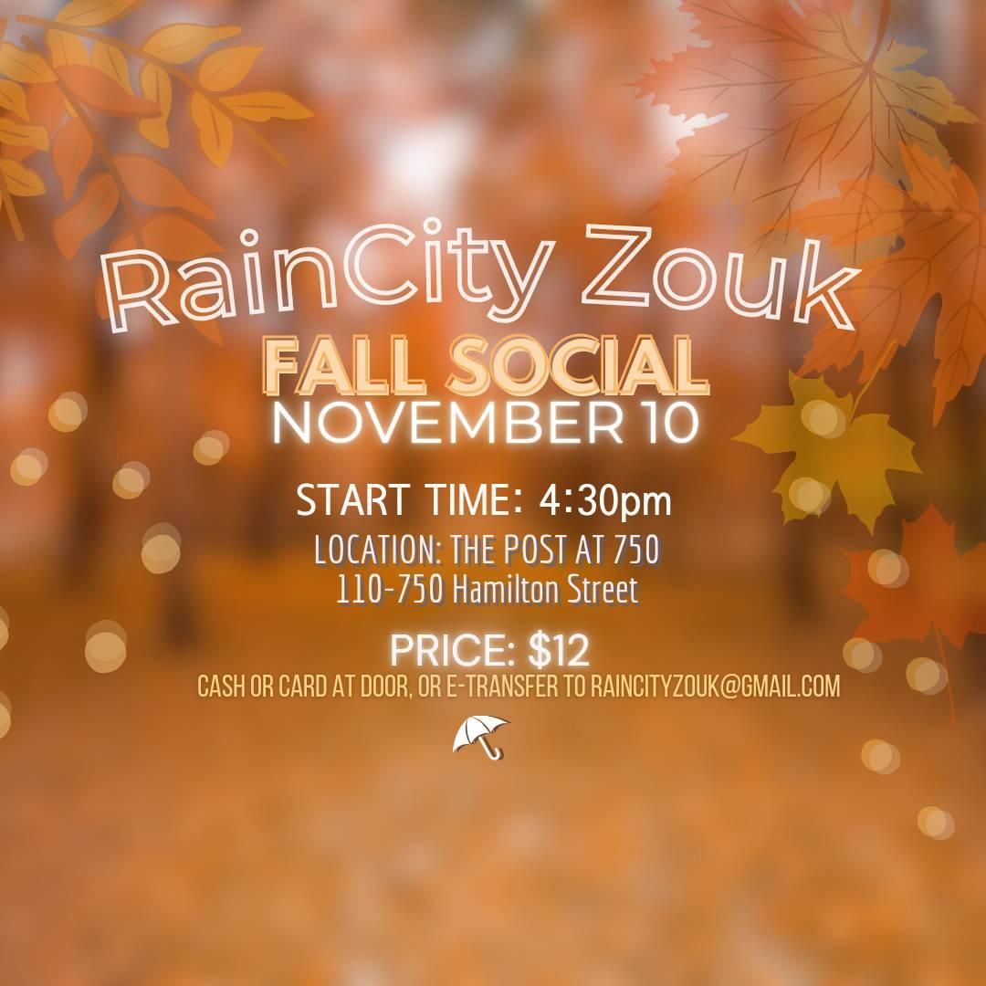 RainCity Zouk November Social!