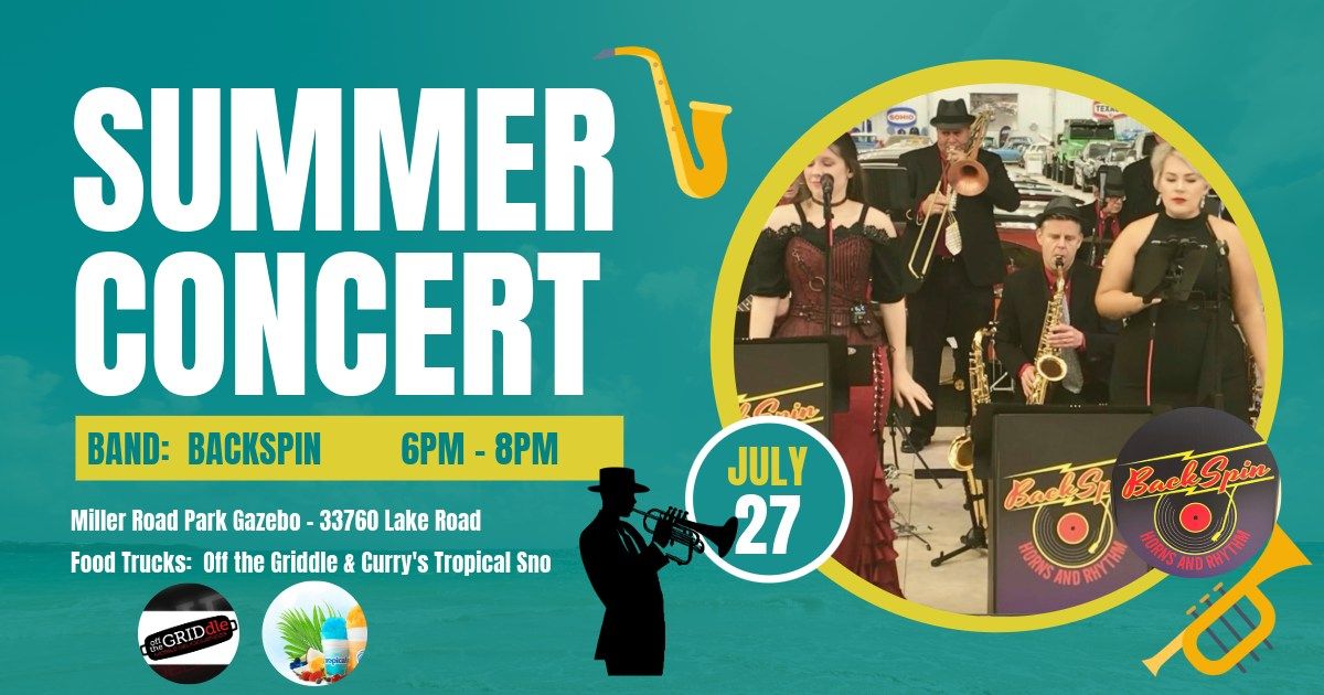 Avon Lake Summer Concert Series - BackSpin