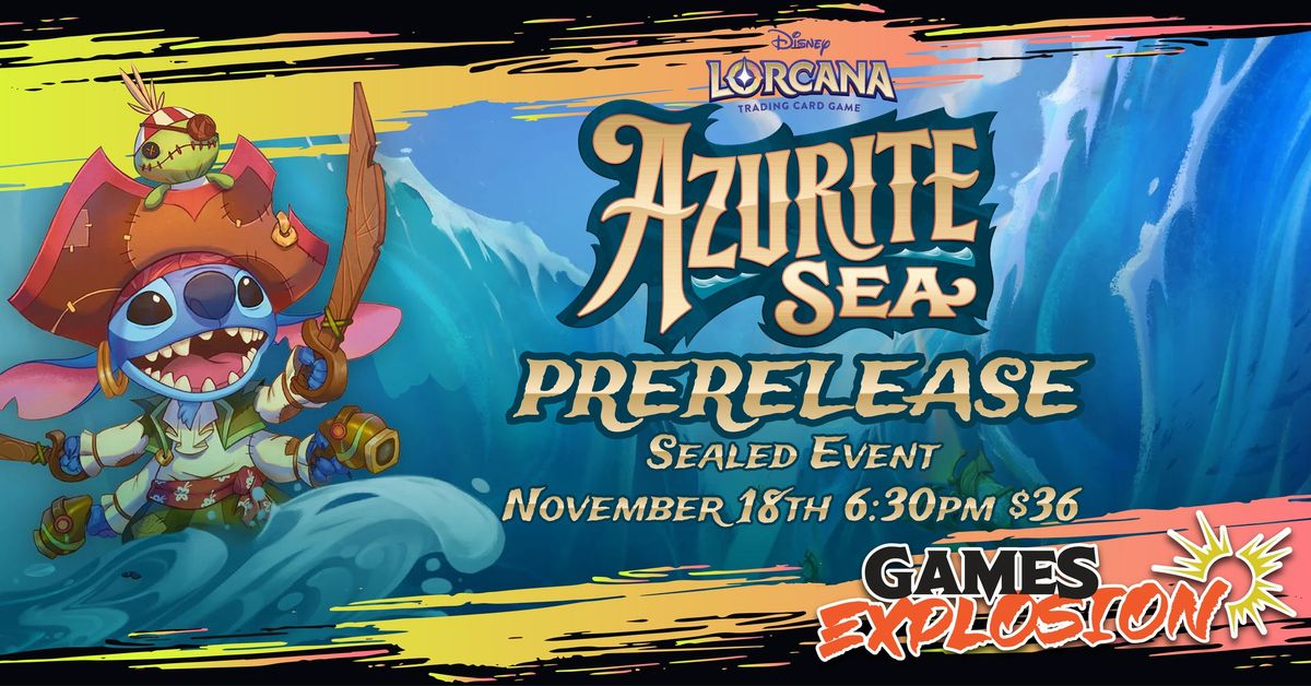 Lorcana Azurite Sea Prerelease Sealed Tournament 