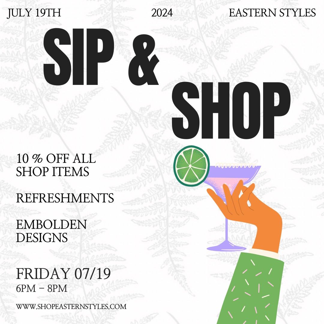 Summer Sip & Shop