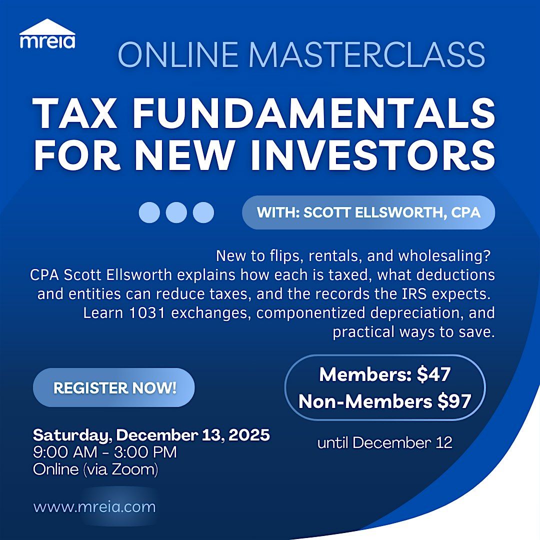 Online Masterclass: Tax Fundamentals for New Investors