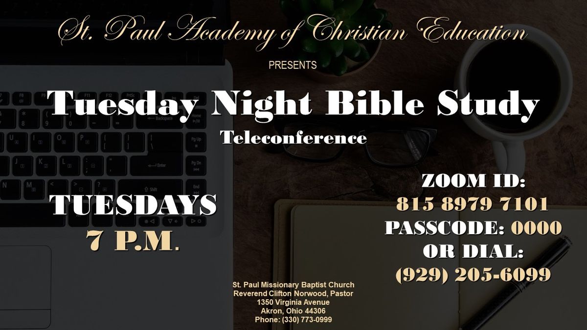 Tuesday Night ACE Bible Study