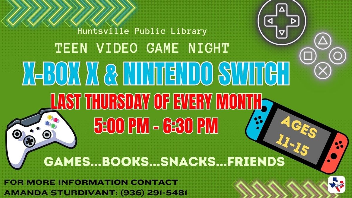 Teen Thursday- Video Game Night