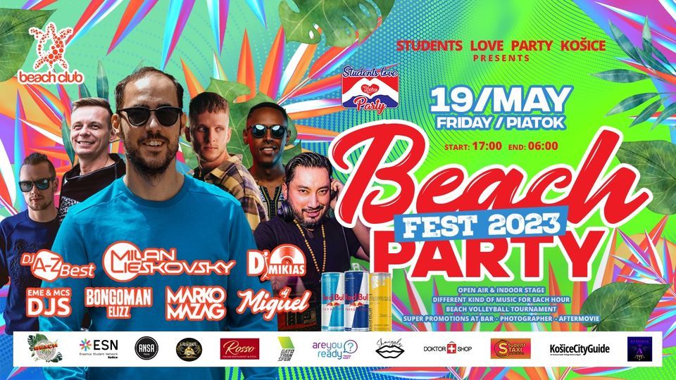 BEACH PARTY FEST 2023, Beach Club, Kosice, 19 May 2023