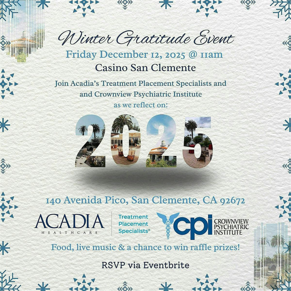 Winter Gratitude Event