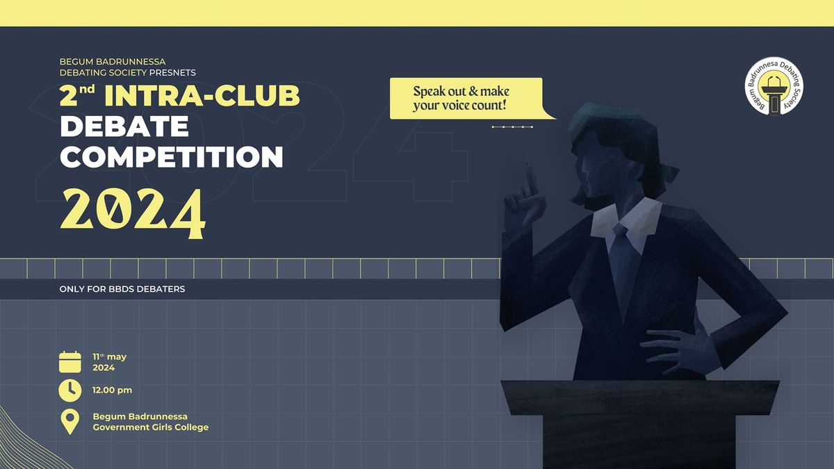2nd Intra-club debate competition 2024