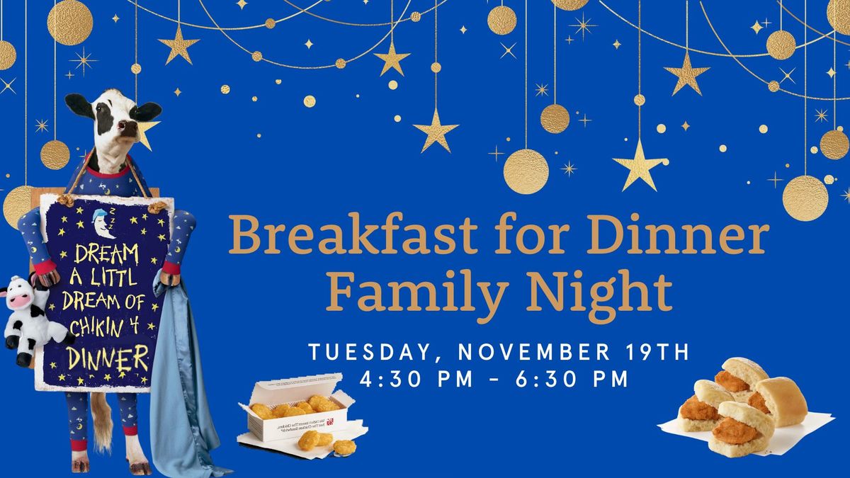 Breakfast for Dinner Family Night 