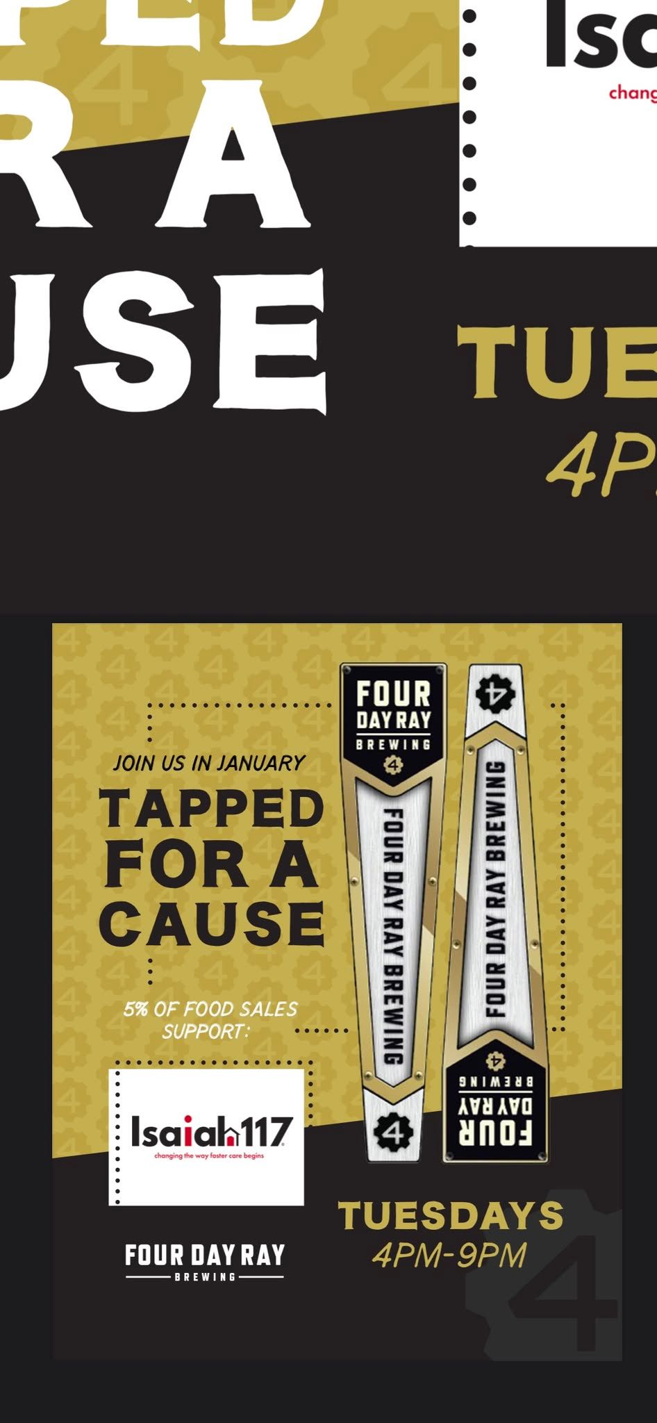 Tapped for a Cause_Four Day Ray Brewing