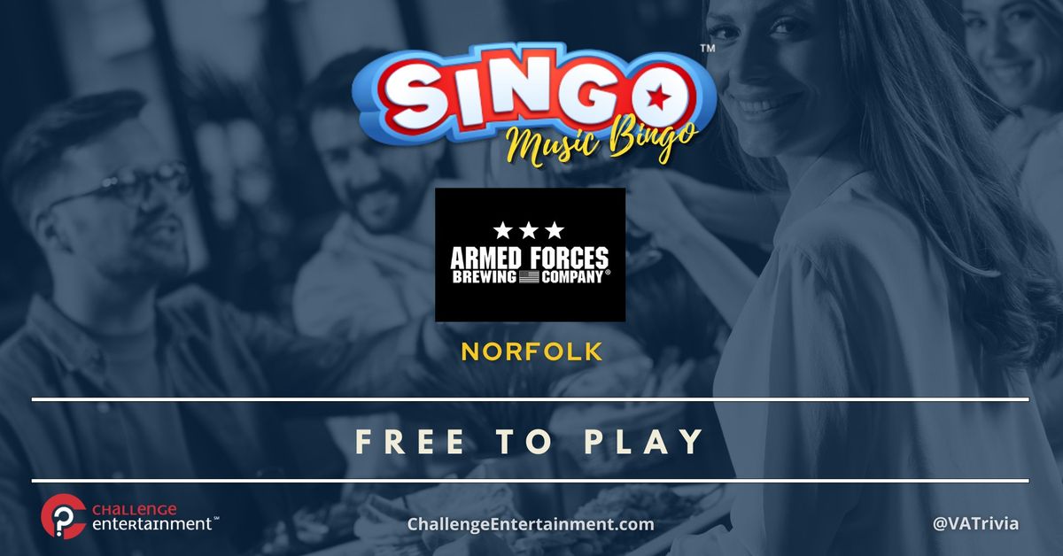 SINGO Music Bingo at Armed Forces Brewing Company