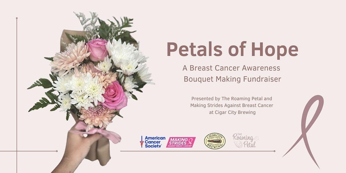 Petals of Hope: A Breast Cancer Awareness Charity Bouquet Workshop