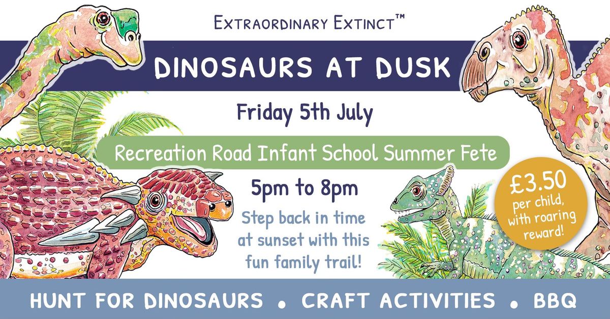 Extraordinary Extinct\u2122 Dinosaurs at Dusk