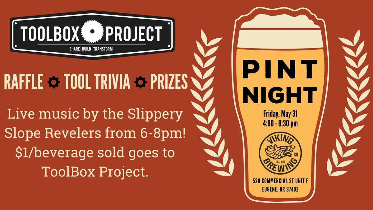 ToolBox Project Pint Night @ Viking Brewing West