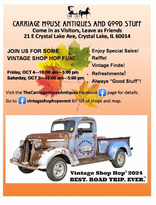 Vintage Shop Hop at Carriage House Antiques