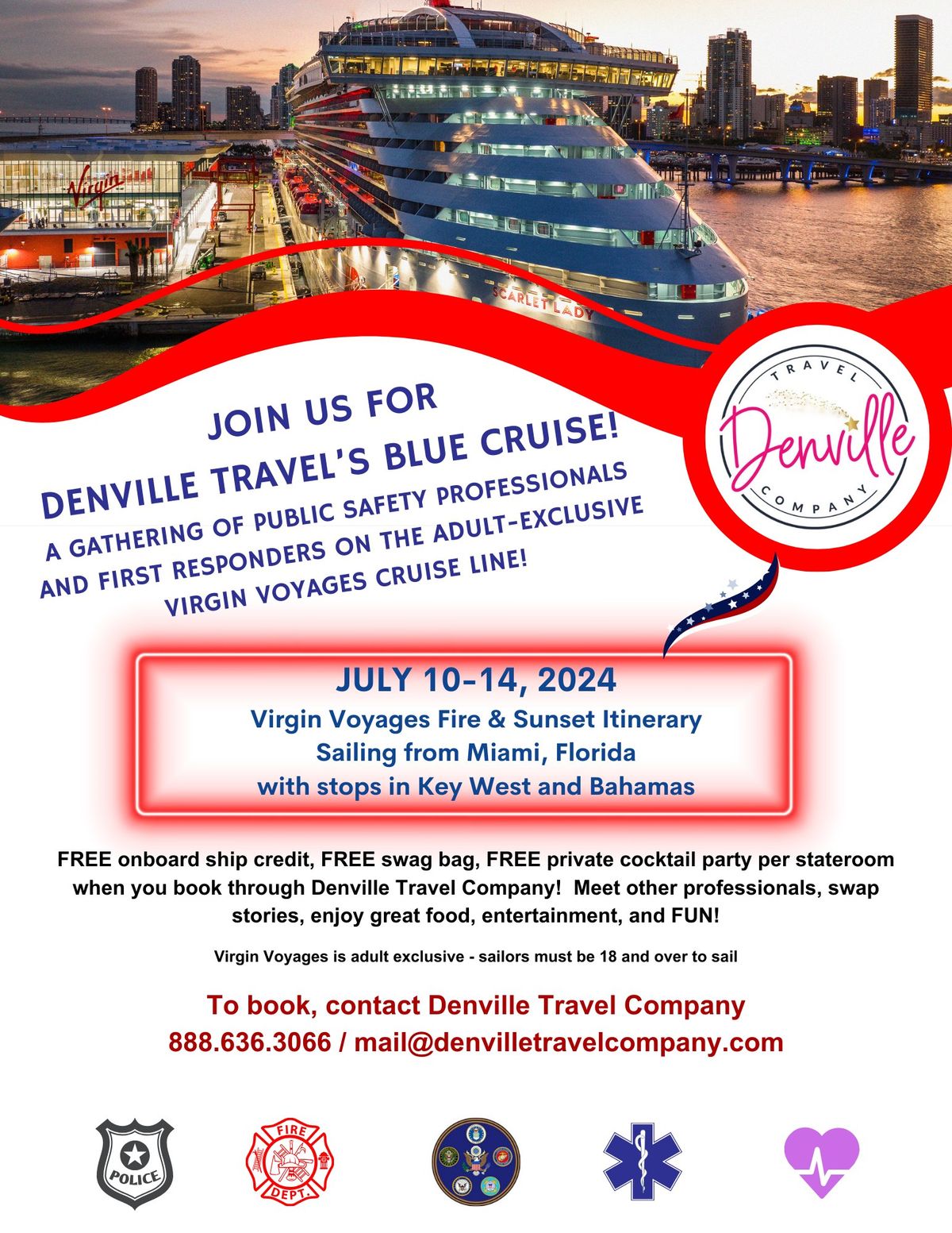 Blue Cruise for Public Safety Professionals on Virgin Voyages!