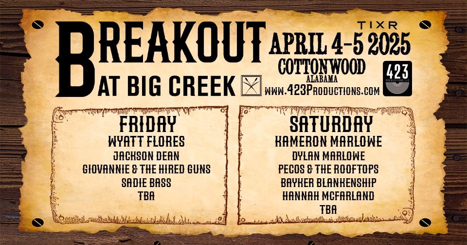 Breakout at Big Creek Music Festival