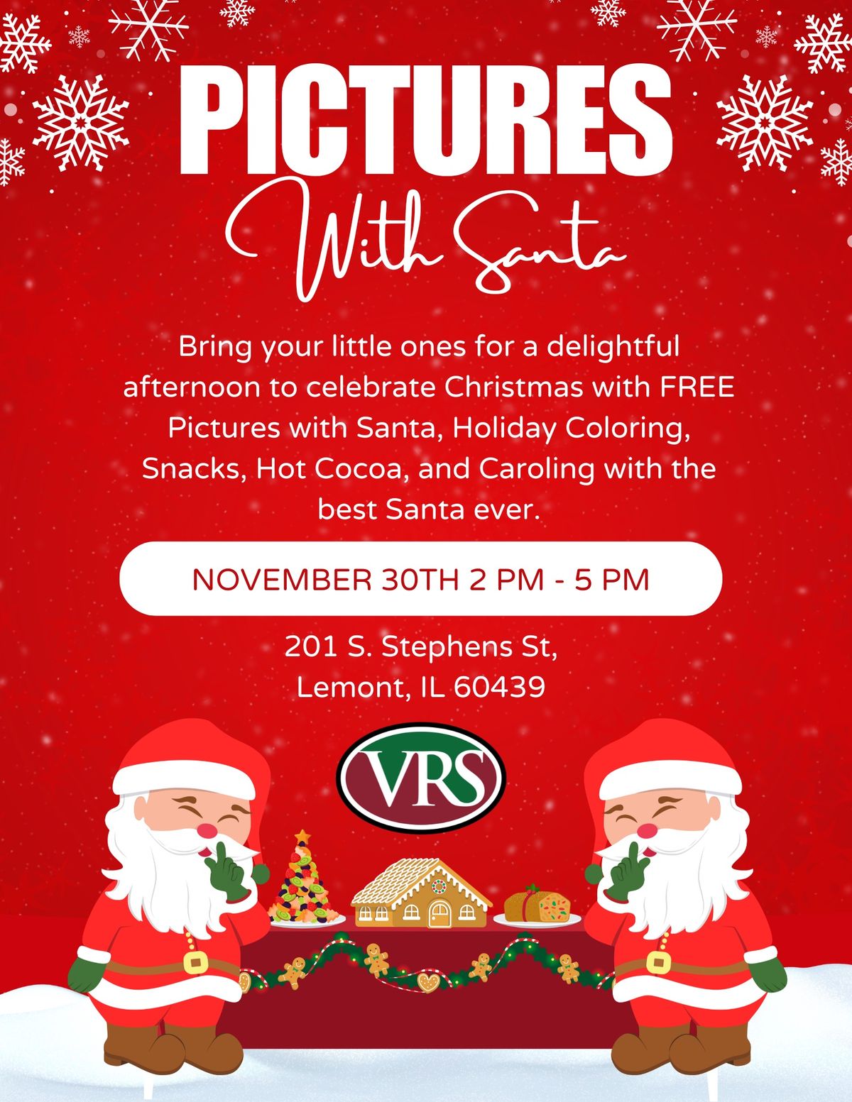 FREE Pictures with Santa! 