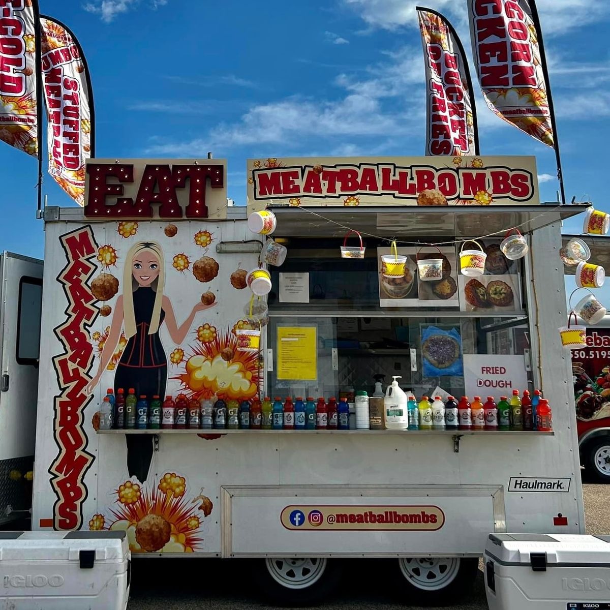 Special Hours 2-8pm - Meatball Bombs Food Truck at Hops on the Hill