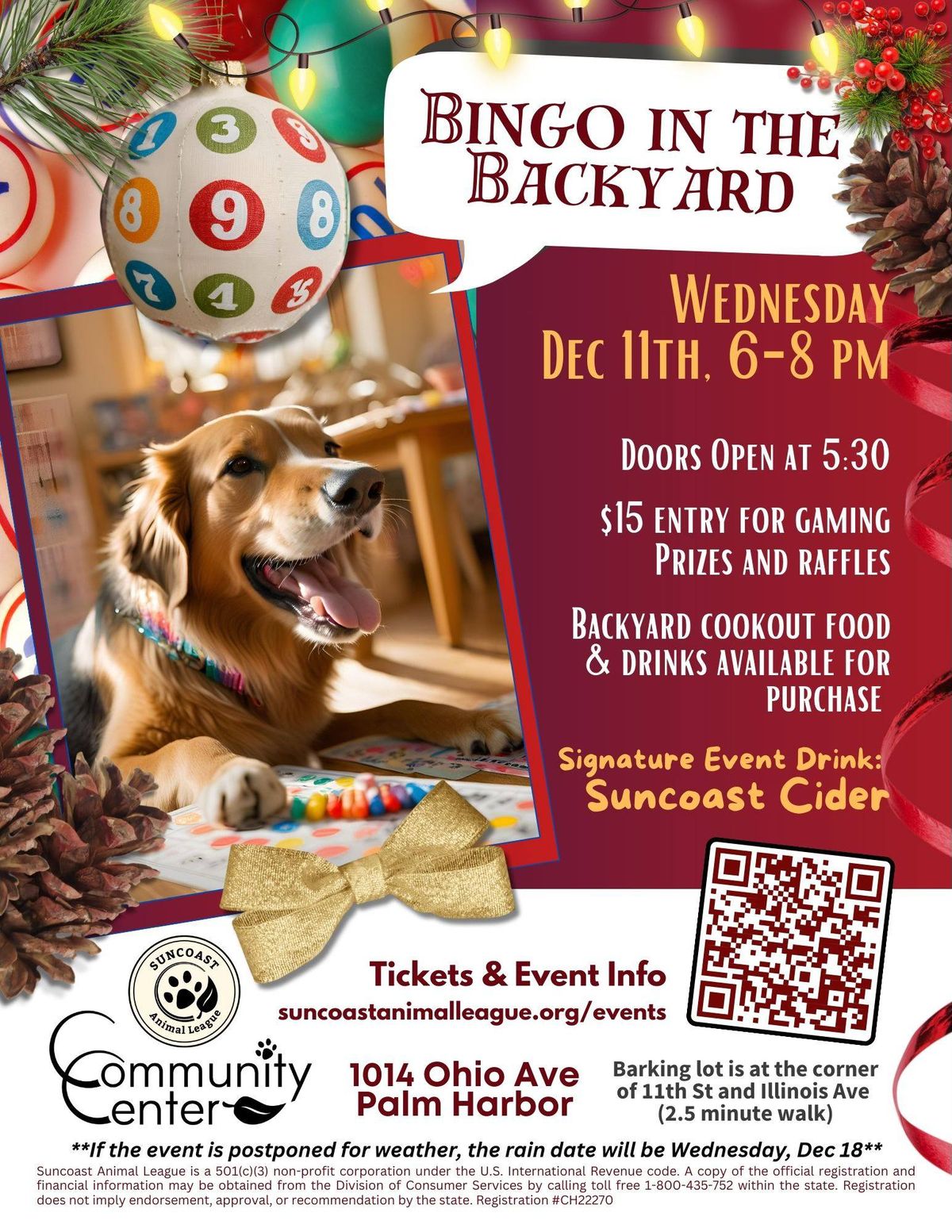 Bingo in the Backyard! Dec 11