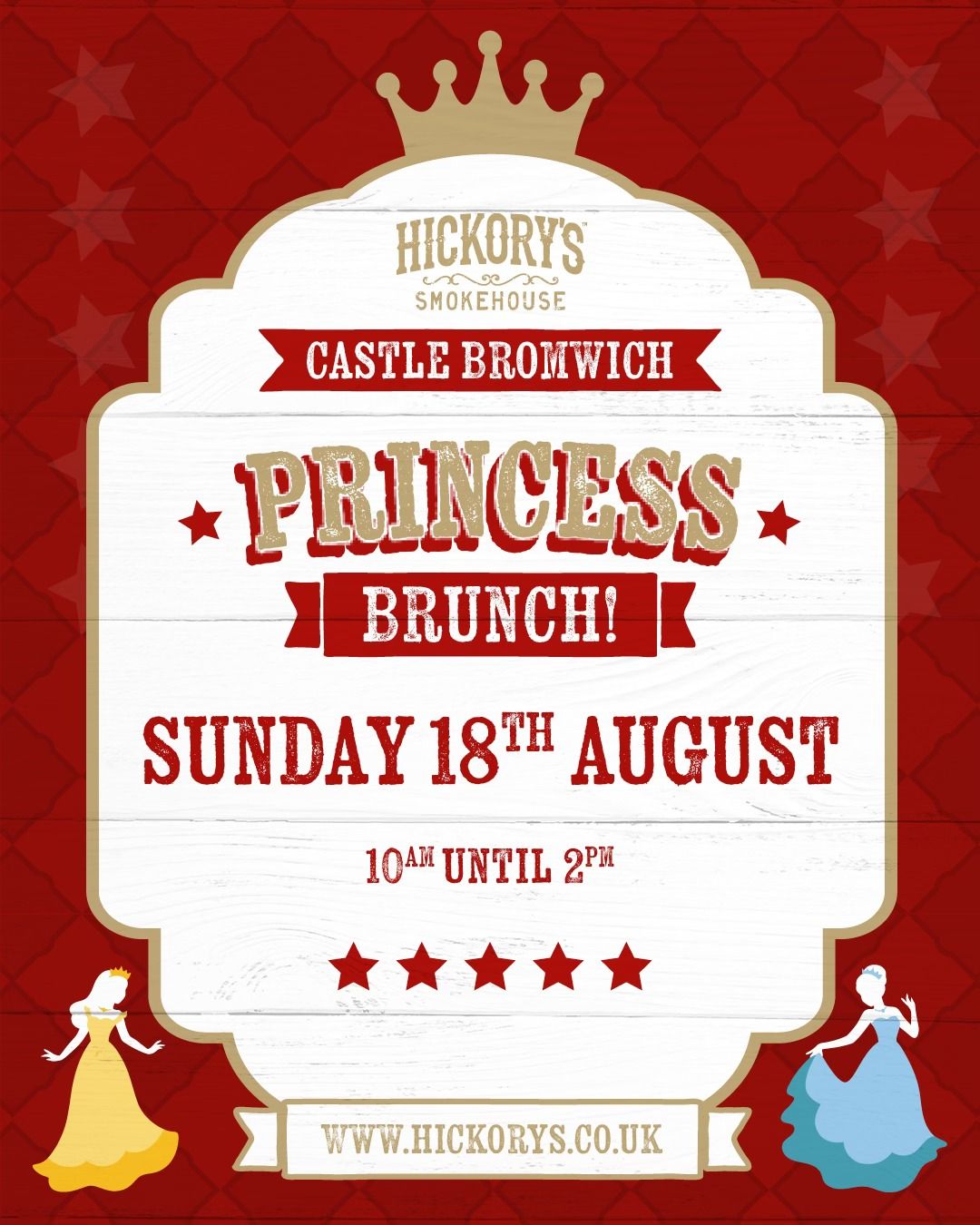 Princess Brunch at Hickory's Smokehouse Castle Bromwich